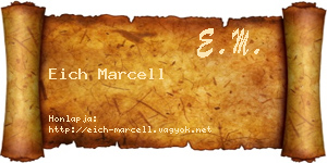 Eich Marcell névjegykártya